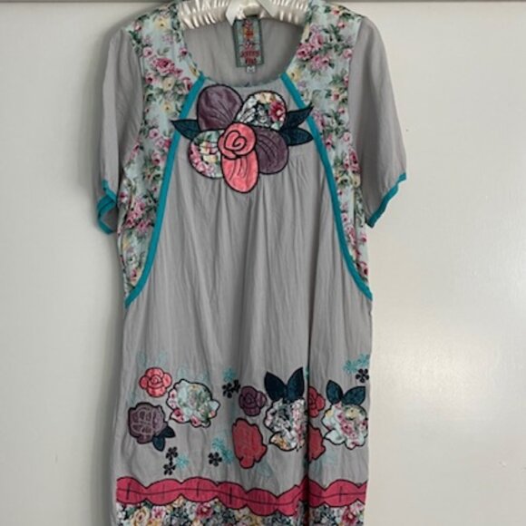 Johnny Was Tops - NWOT Johnny Was Tunic Shirt Top Cotton XS Floral Flowers SALE OR TRADE
